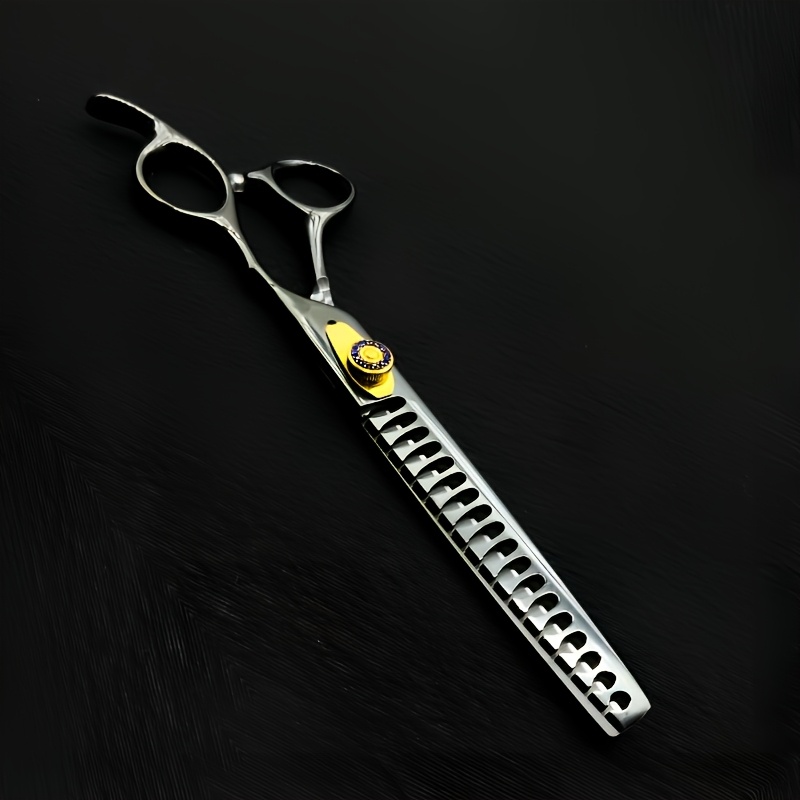 TEMU 1pc Wingsbro 7.5-inch Professional Pet Grooming Scissors For - Stainless Steel, 45% Hair Removal , Ergonomic Right-handed Design, Sharp For
