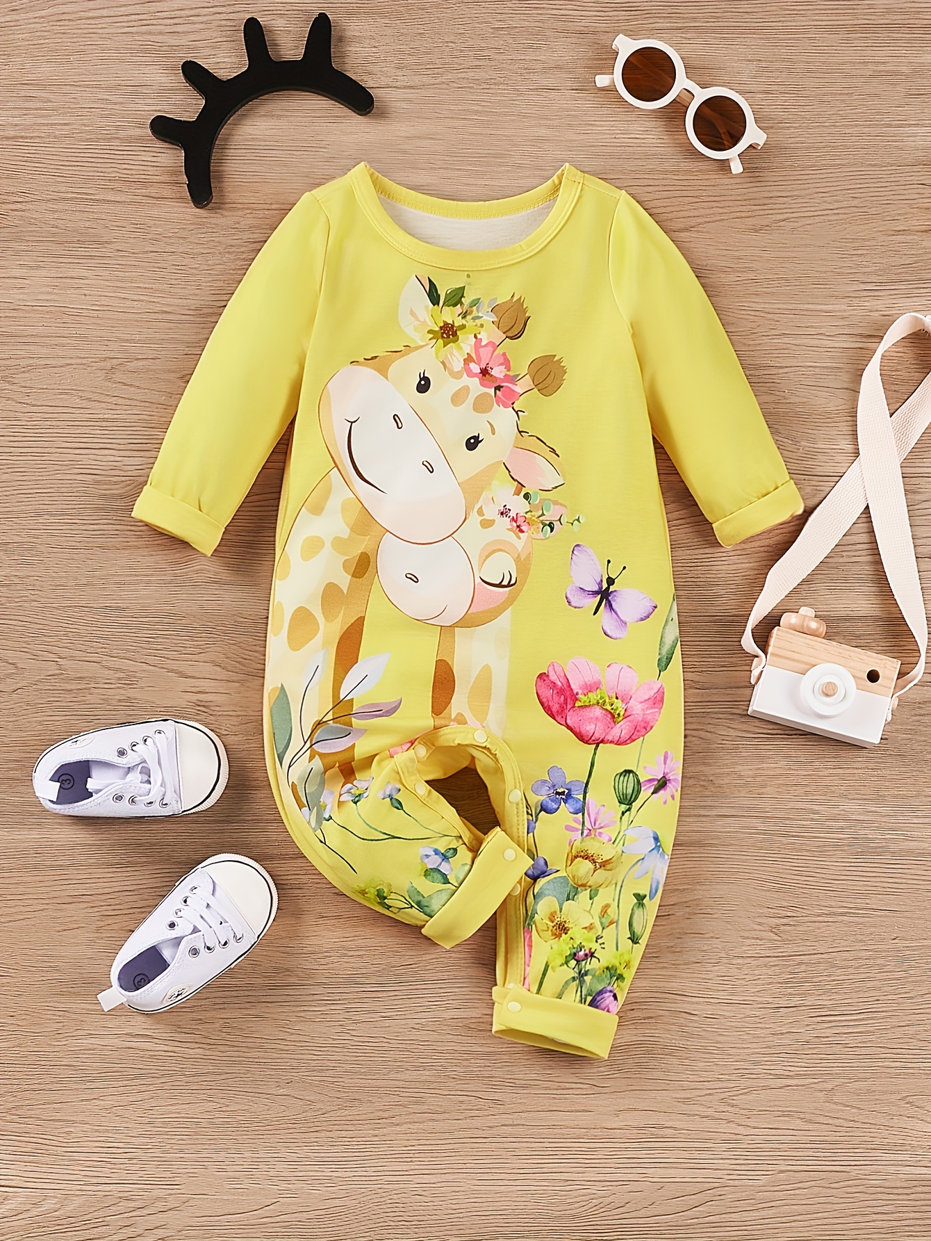 Giraffe print baby clothes hotsell