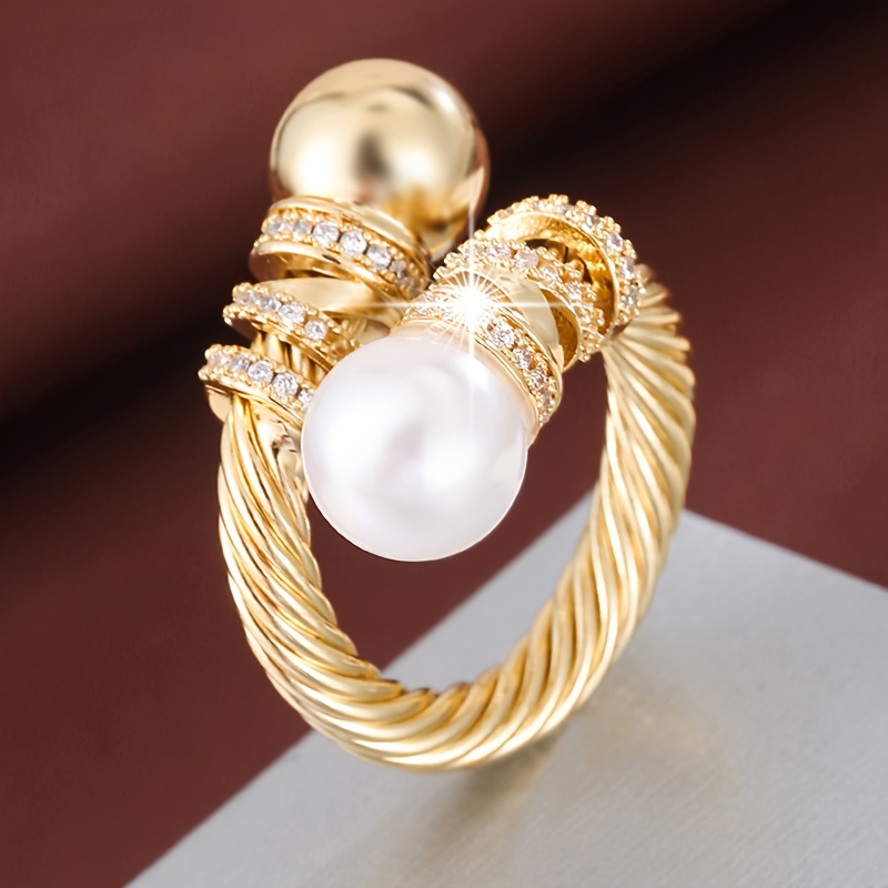 טבעת מתכונת אלגנטית אחת לנשים עם עיצוב מתנה מעו ונגיעות לבן פתוח, ירקוני, כל כך ובעת עיניים, העונות, טבעת מתנה|טבעת טבעת מעותת|נוגעות זירקוניה, טבעת קישוט