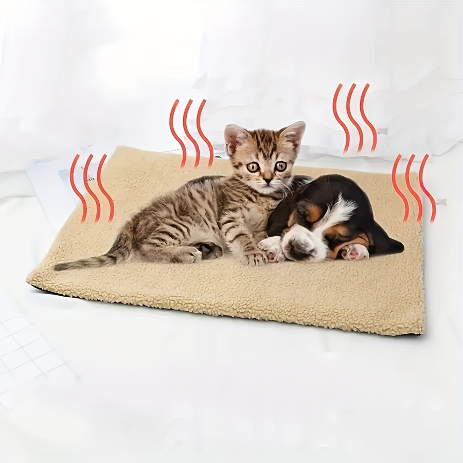 

Self-heating Cat Pads To Keep Warm Lamb Cashmere Pet Cushion Cats And Dog Floor Mats Cat Cage Pads