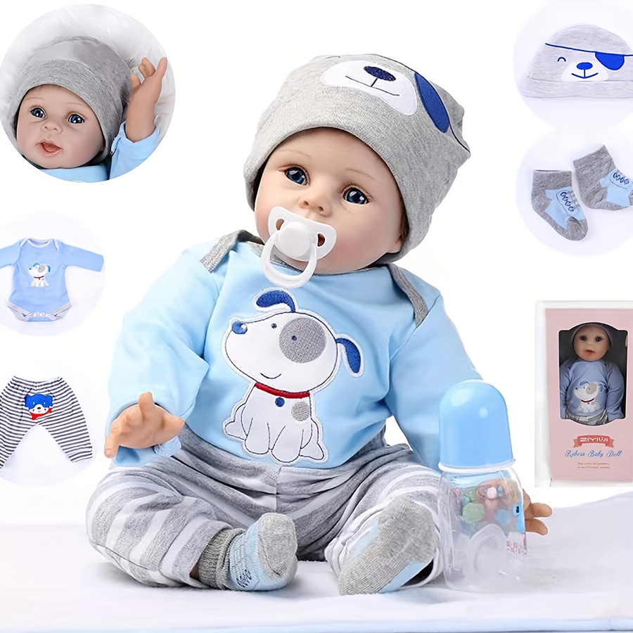 realistic baby doll pacifier bottle soft pvc baby doll Temu