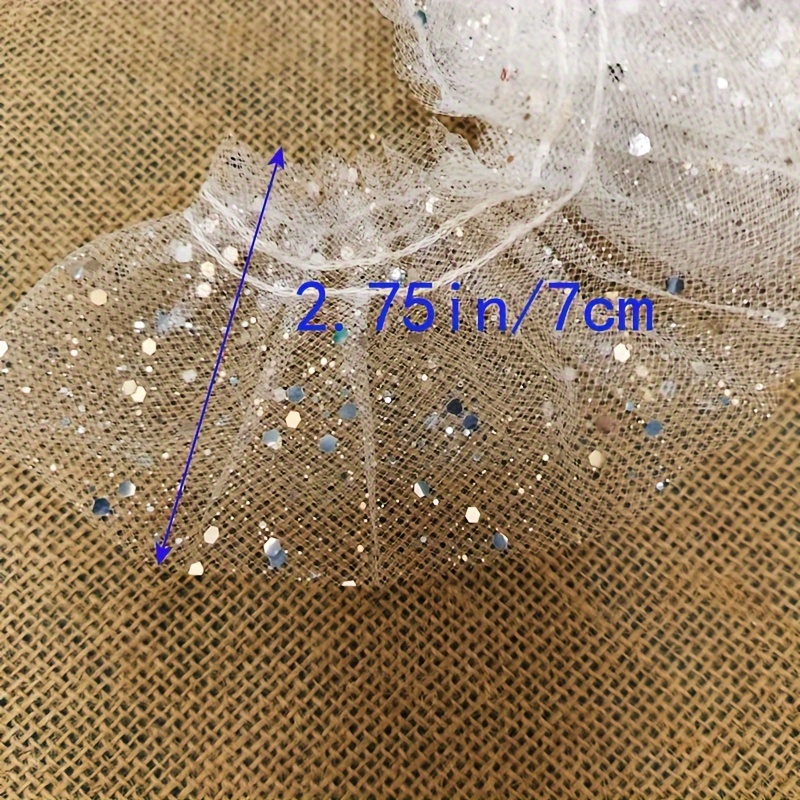 In-stock 7cm Sequin Net Clothing Accessory Lace Diy Handmade Doll Lace