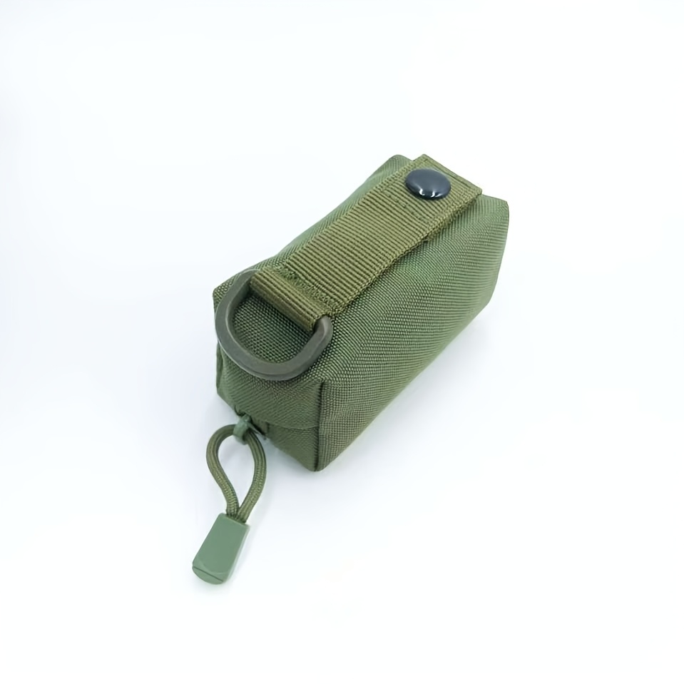 TEMU Multi-functional Small Pouch, Outdoor D-ring Waist Bag, Oxford Cloth Wear-resistant Key Wallet, Mini Edc Tool Storage Bag