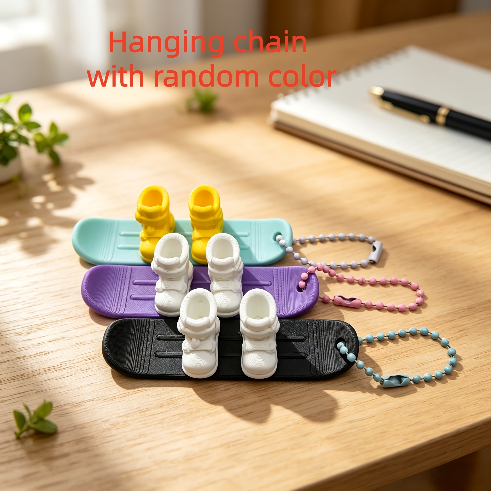 TEMU 3pcs Random Color Ski Board Ornament Model, Trendy Shoes Ski Board, Backpack Accessories, Desktop Ornaments, Desktop Decorations, Backpack