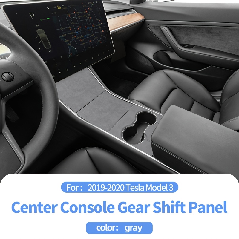 TEMU Cup Holder Trim Covers For Model 3 2019-2020 | Luxury Interior Protection & Styling Upgrade - Easy Diy Install