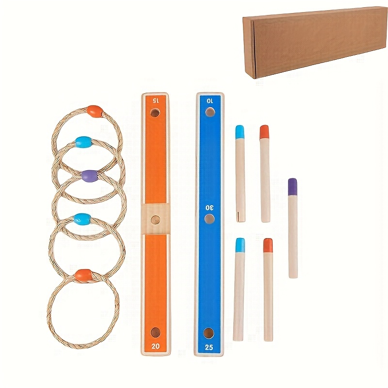 Image of Outdoor Game | Fun , Wooden Garden Game Set, Family Interactive Throwing Apparatus, Portable Camping Games