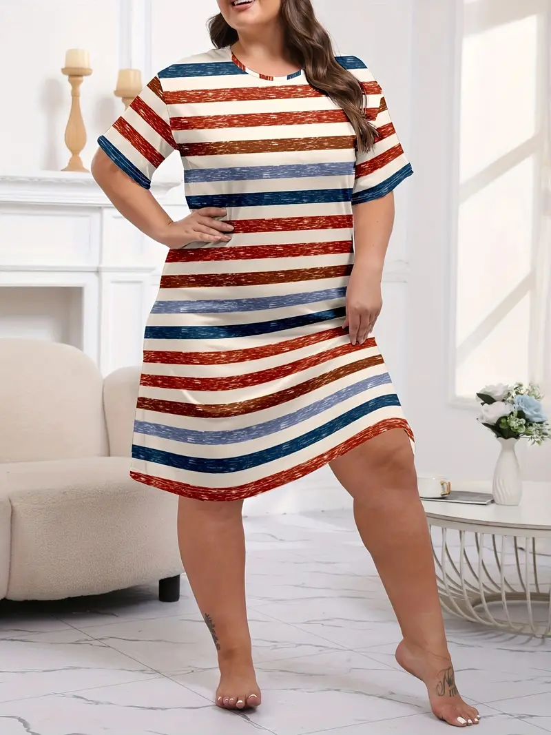 loose dress like garment for sleeping Cotton Gauze Floral Nightgown, Soft Summer Sleep Dress