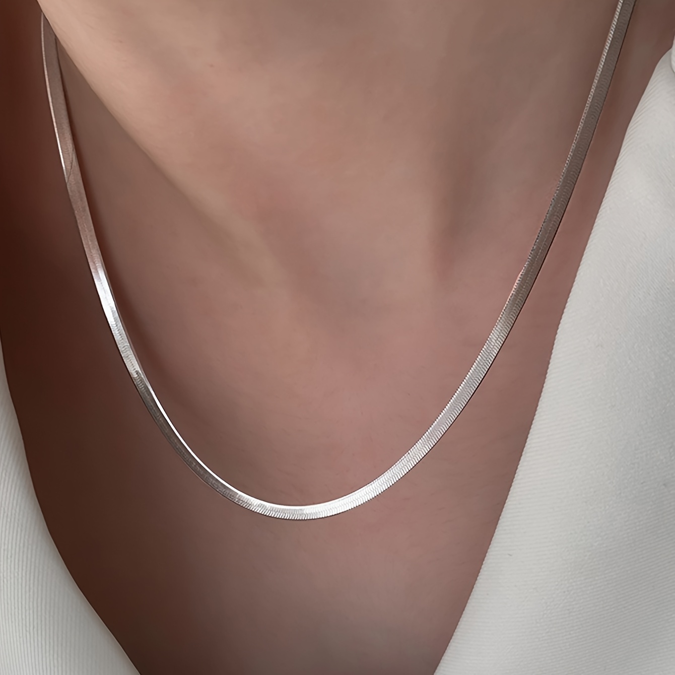 TEMU 1 Collier facile en acier inoxydable non décolorant pour femmes, un accessoire polyvalent pour les quotidiens