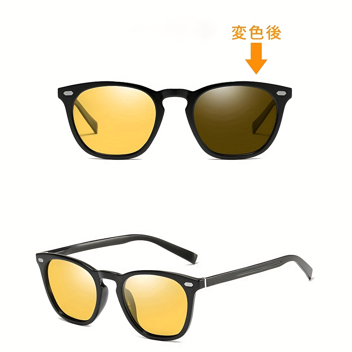 TEMU Sunglasses For Men And Women, Polarized, Photochromic, Stylish, Unisex, Color Lenses, Clear Lenses, Polarized Sunglasses, Photochromic Polarized