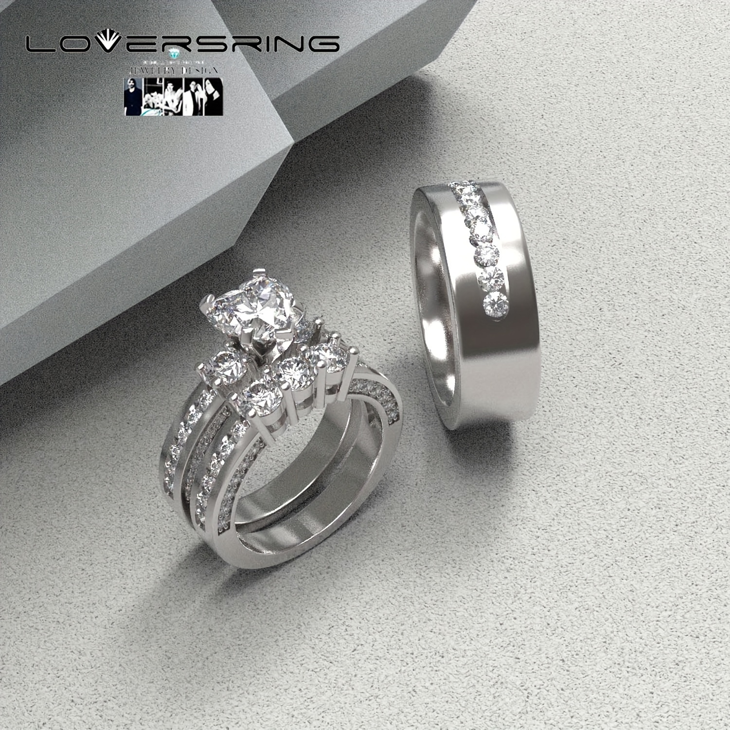 Coffin Kite Green Moss Agate Ring Couples Ring Set- His And Hers Wedding Band- 925 Sterling Silver & Tungsten Matching Nature Promise Ring - UK