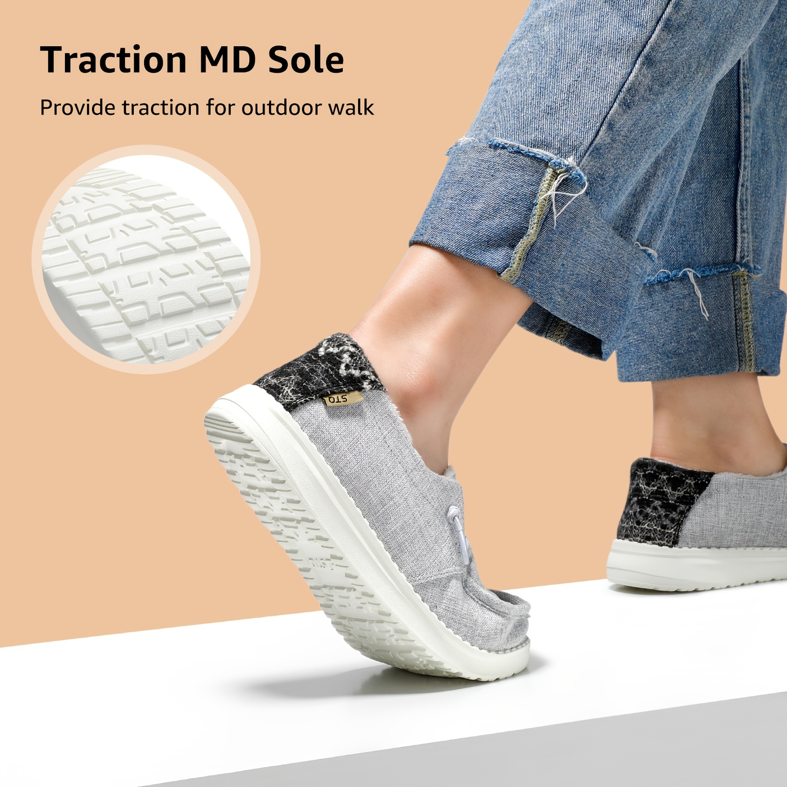 womens lined slip loafers lightweight cushioned winter Temu