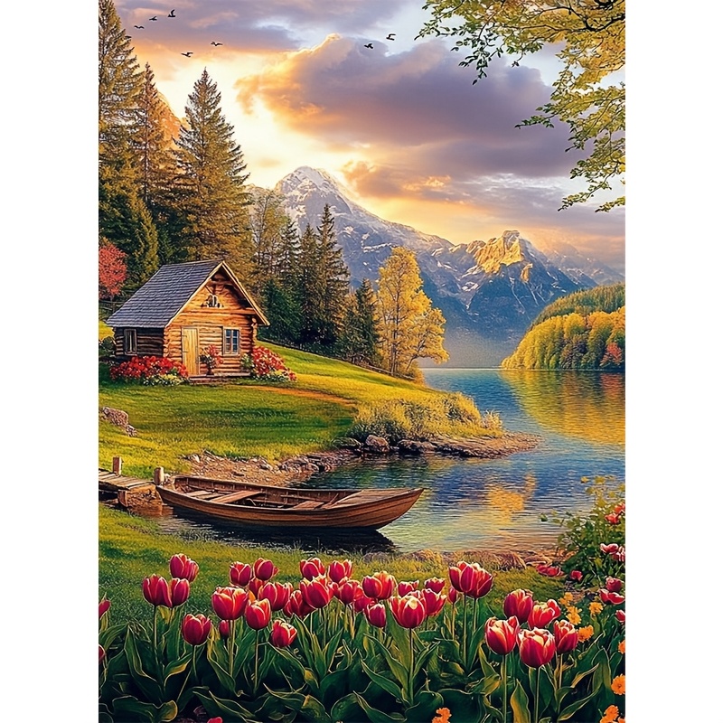 

Scene, Scenic Landscape 5d Diamond Painting Kit, 11.8x15.8in, Drill With Tools, Canvas Art For Beginners, Mosaic Wall Decor Craft, Perfect Gift For Christmas & New Year