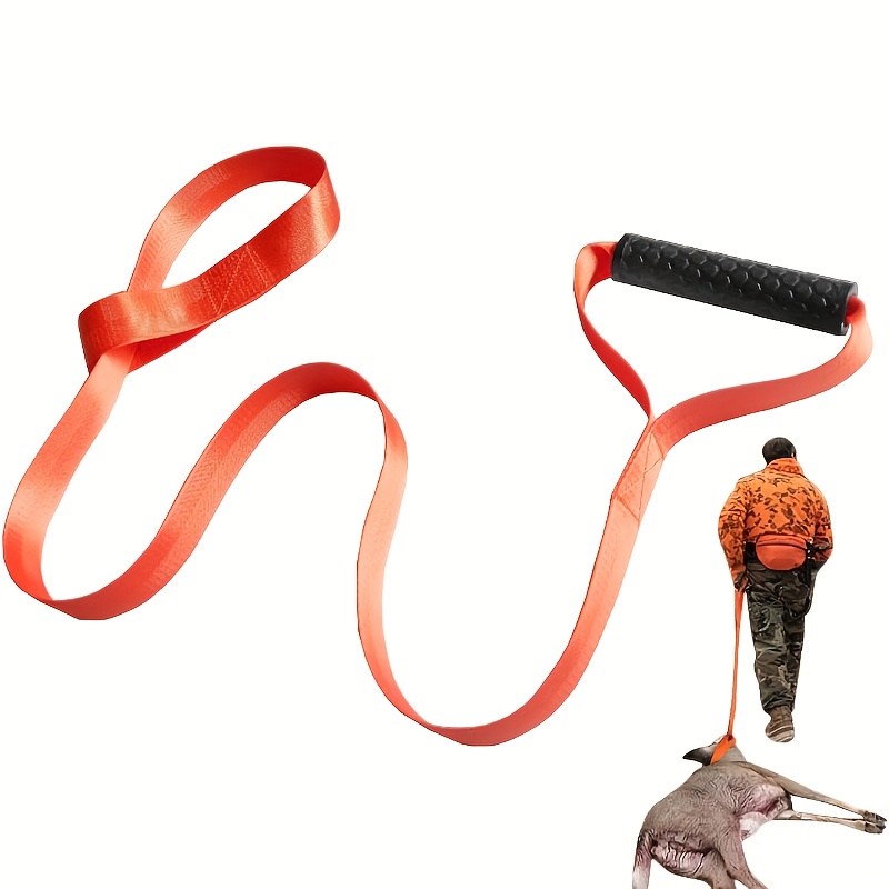58.8inch Orange Deer Drawstring With Comfortable Grip - Durable Nylon Back Strap For Hunting And Outdoor Activities, Outdoor Gear|ergonomic Grip|durable Back Strap, Deer Hunting Gear