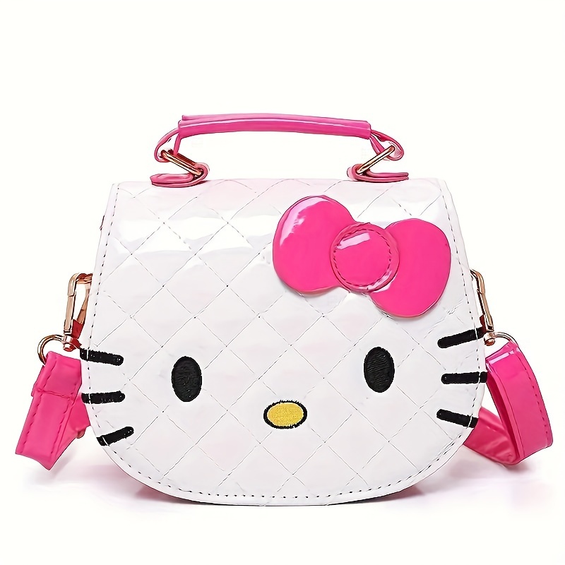 TEMU For Hello Kitty Crossbody Bag - Cute Cartoon Shoulder Bag, Daily And Birthday Gift