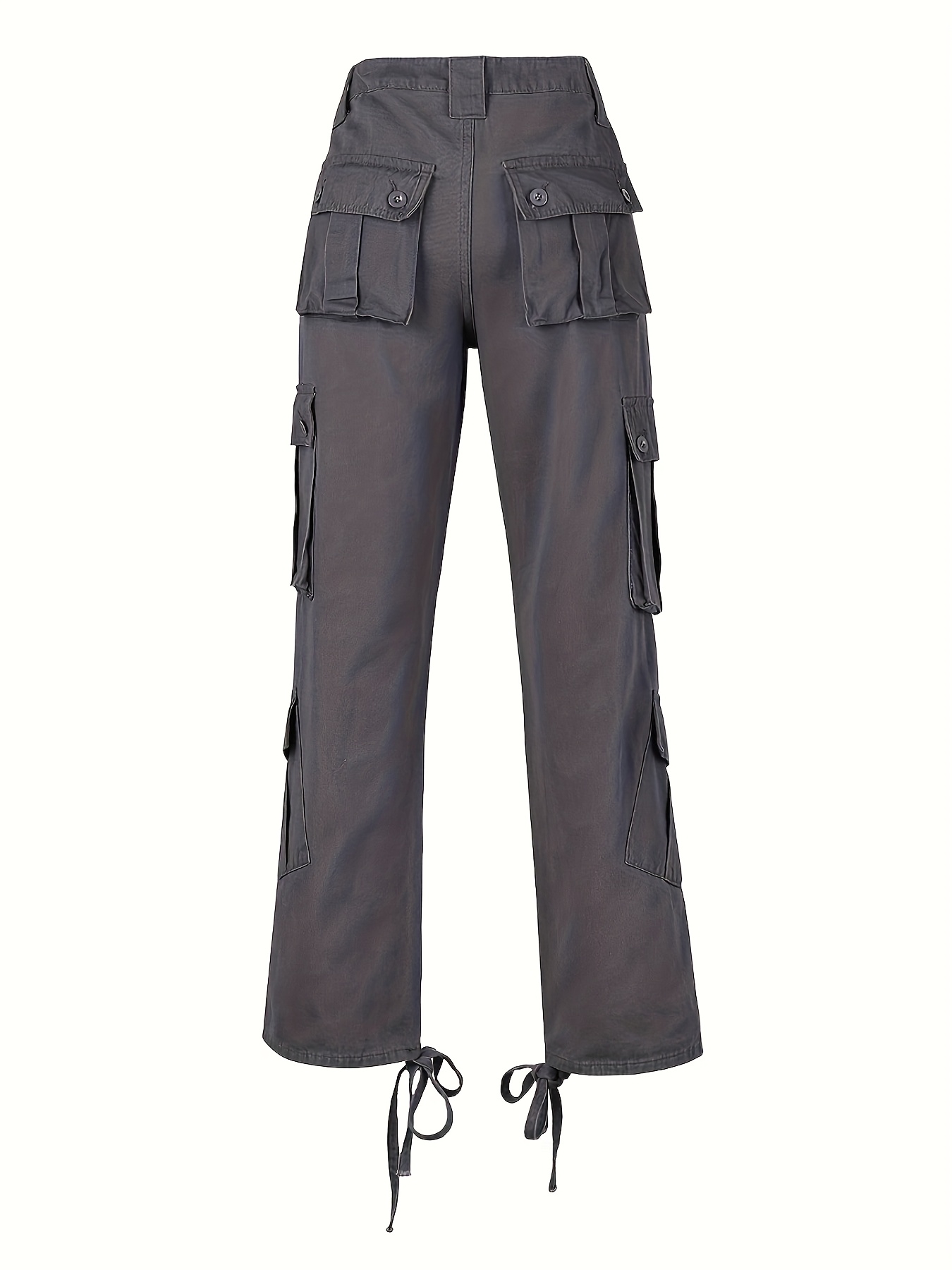 women's high waisted olive green cargo pants y2k wide leg - Temu