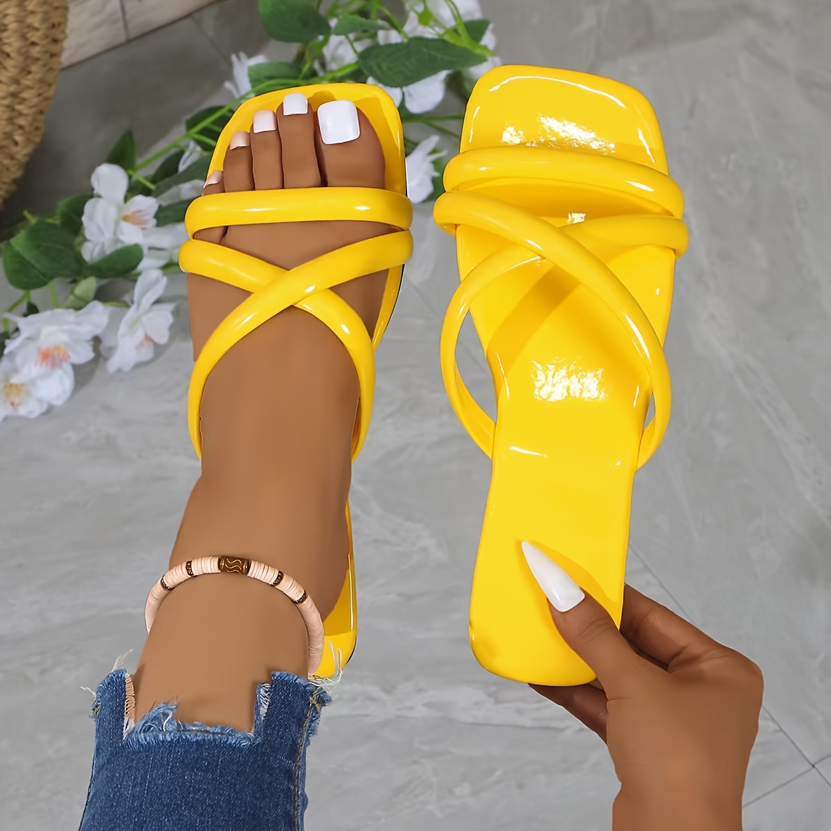YELLO / SONGE PLATFORM TONGS SANDALS