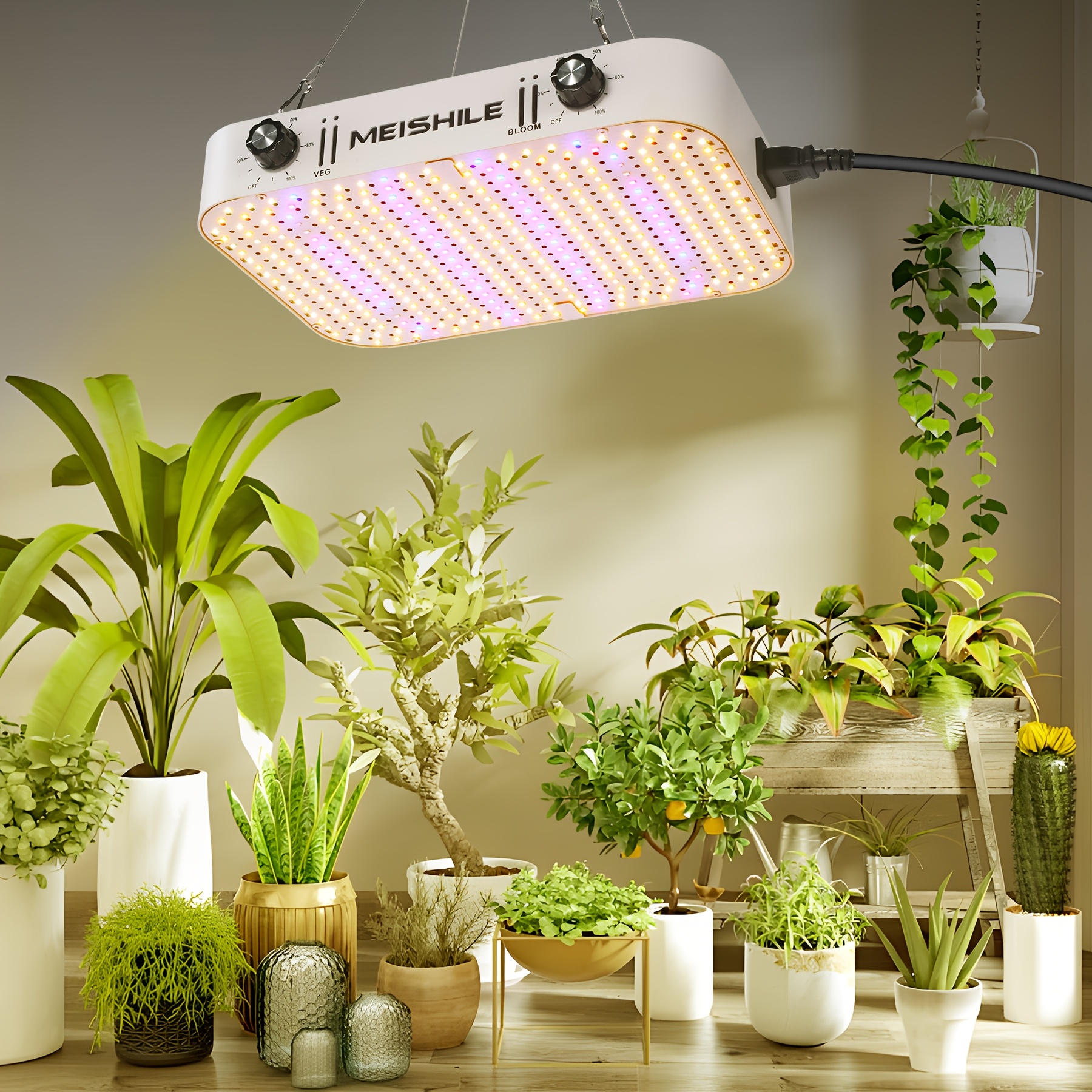 120w Led Plant Lamp, Double Dimmable Veg Bloom Led , Plant Lamp Grow Lights Quantum Board For Indoor Plant Flower Greenhouse Plant Growth Lighting Grow Tent