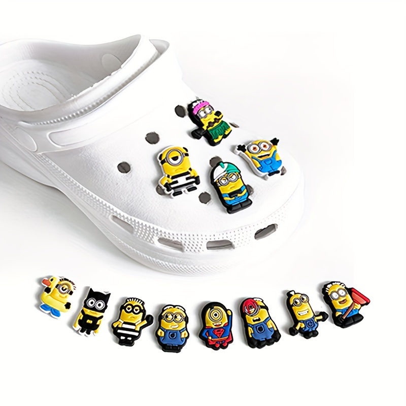 

Minions 12pcs Pvc Shoe Charms Set - Removable Decorations, Accessories, For , Christmas,