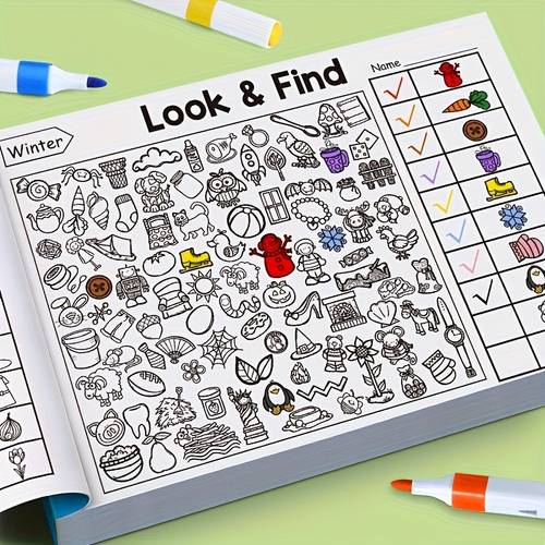 kids coloring book interactive seek and color activity workbook activity book with visual search exercises early find book classroom and homeschool learning back to school supplies easter