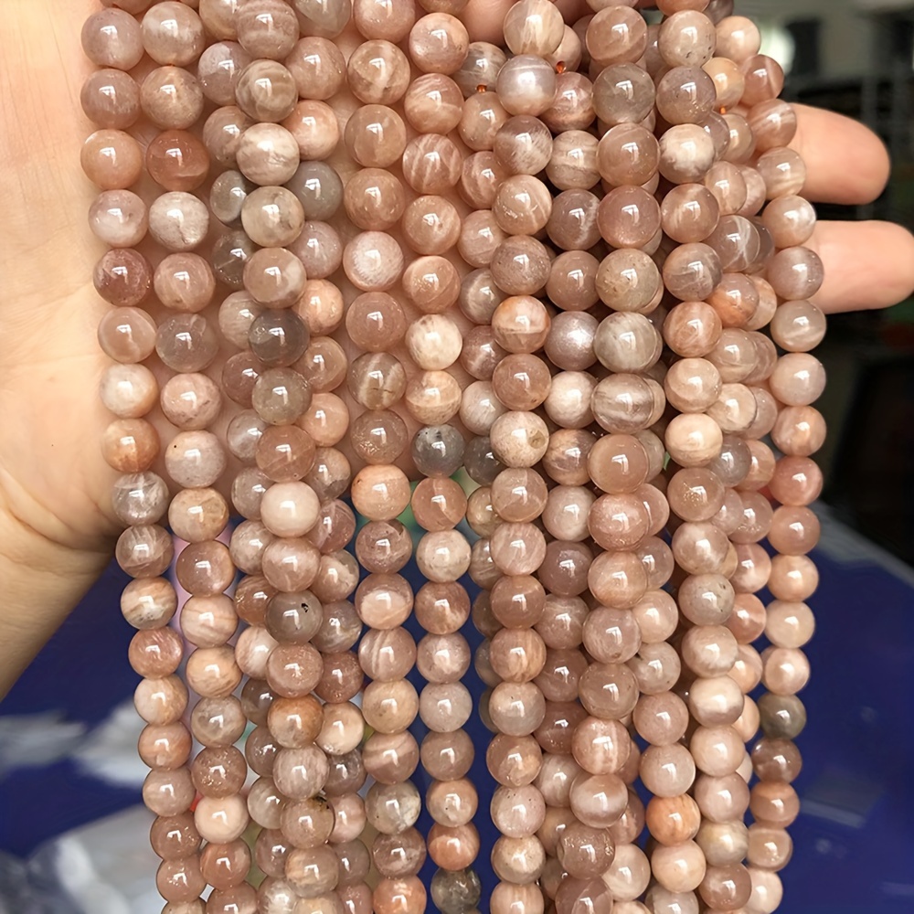 

Natural Stone Sunstone Beads, Smooth Round Loose Spacer Beads, 4/6/8/10mm, Diy Jewelry Making, Art Craft Supplies, Decorative Charms For Bracelet Making