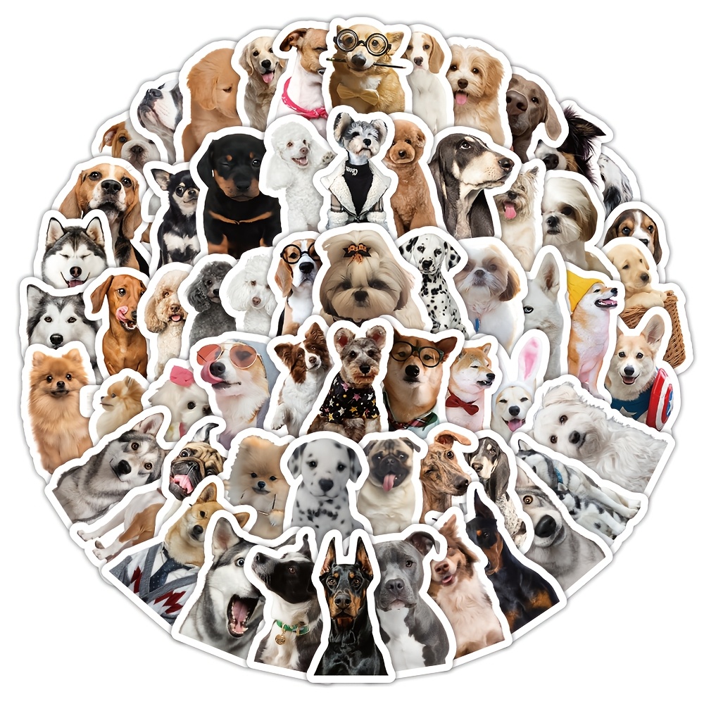 Yasticker-103pcs Cute Dog Stickers - Adorable Puppy Vinyl Decals For Laptop, Water Bottle, Phone Case | Perfect Gifts For Dog Lovers