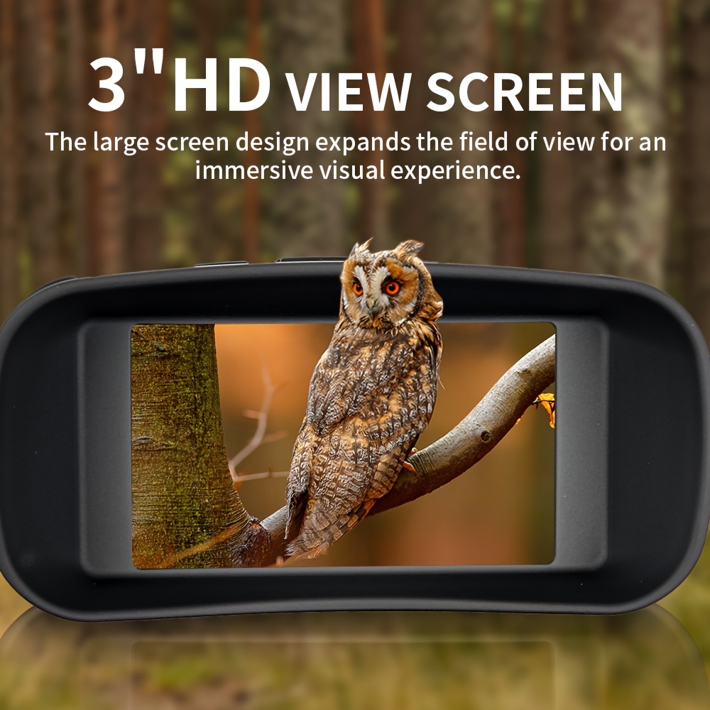 hd night vision device infrared night vision device night observation telescope with 2000mah battery photos videos 3 inch lcd large screen wide field of view suitable for outdoor observation sports exploration party recording perfect gift Product details 4