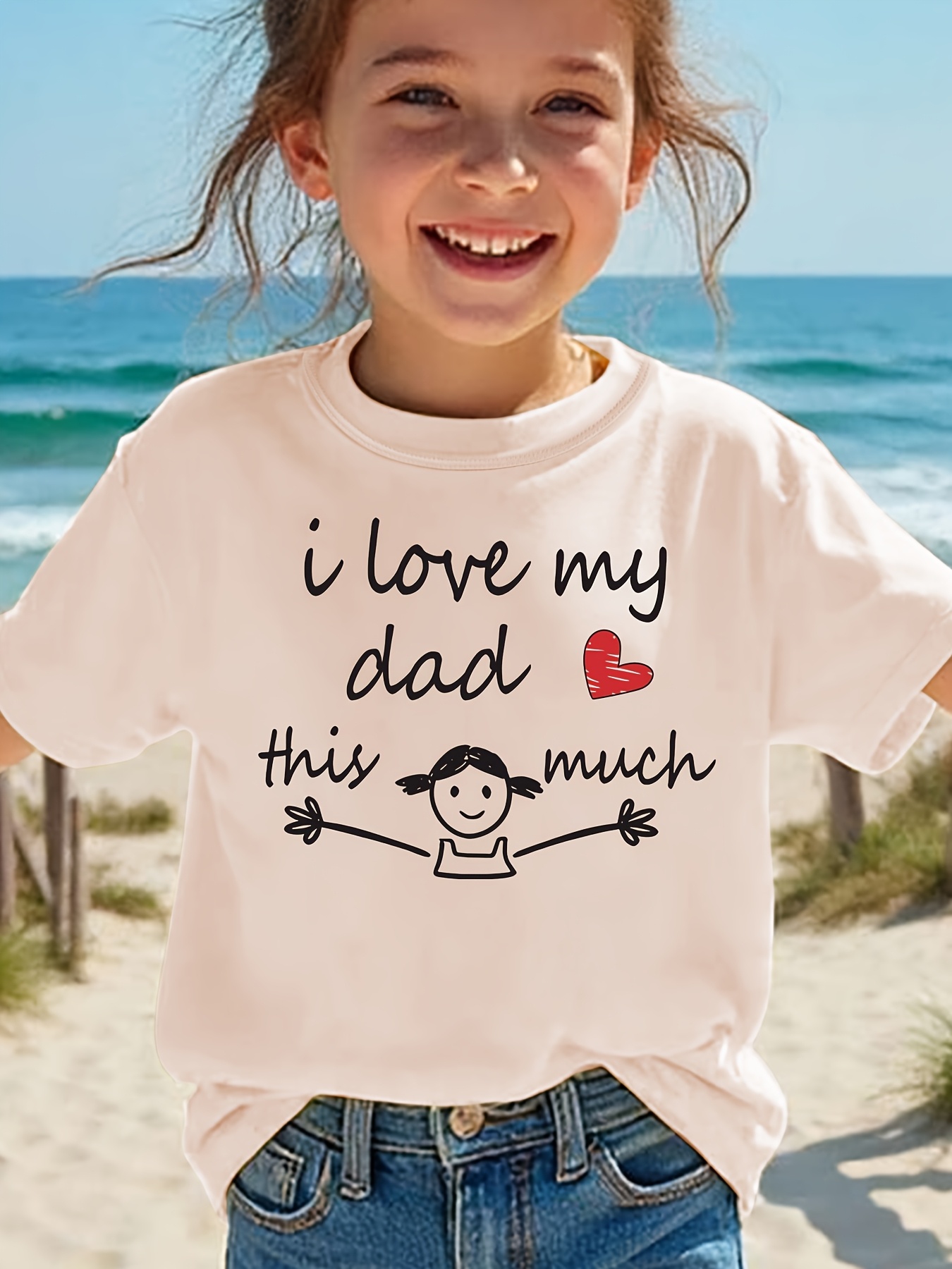 summer fashion girls short sleeve i love   this much letter   top nydx5737
