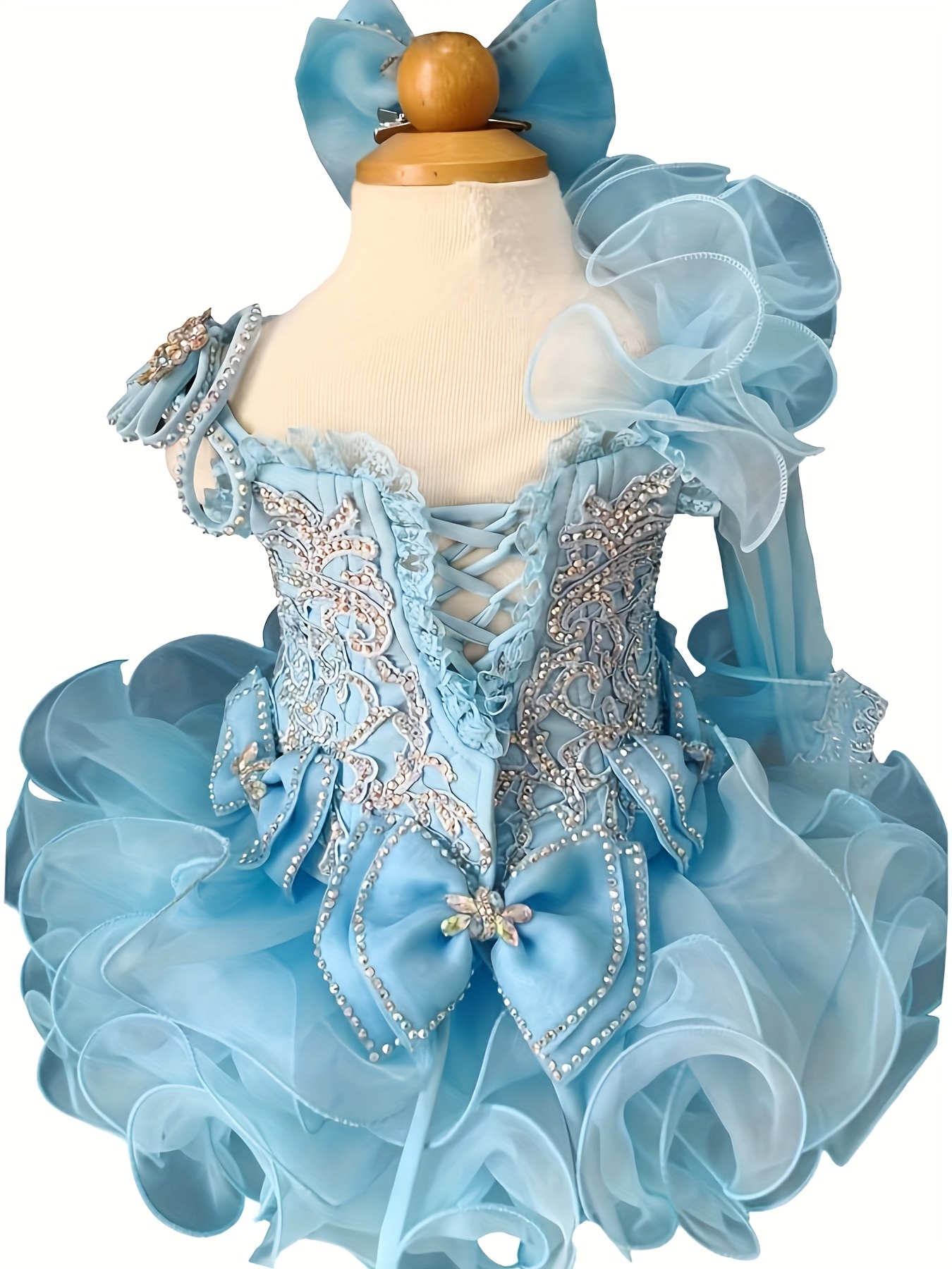 pageant dress handmade beaded dresses toddler - Temu