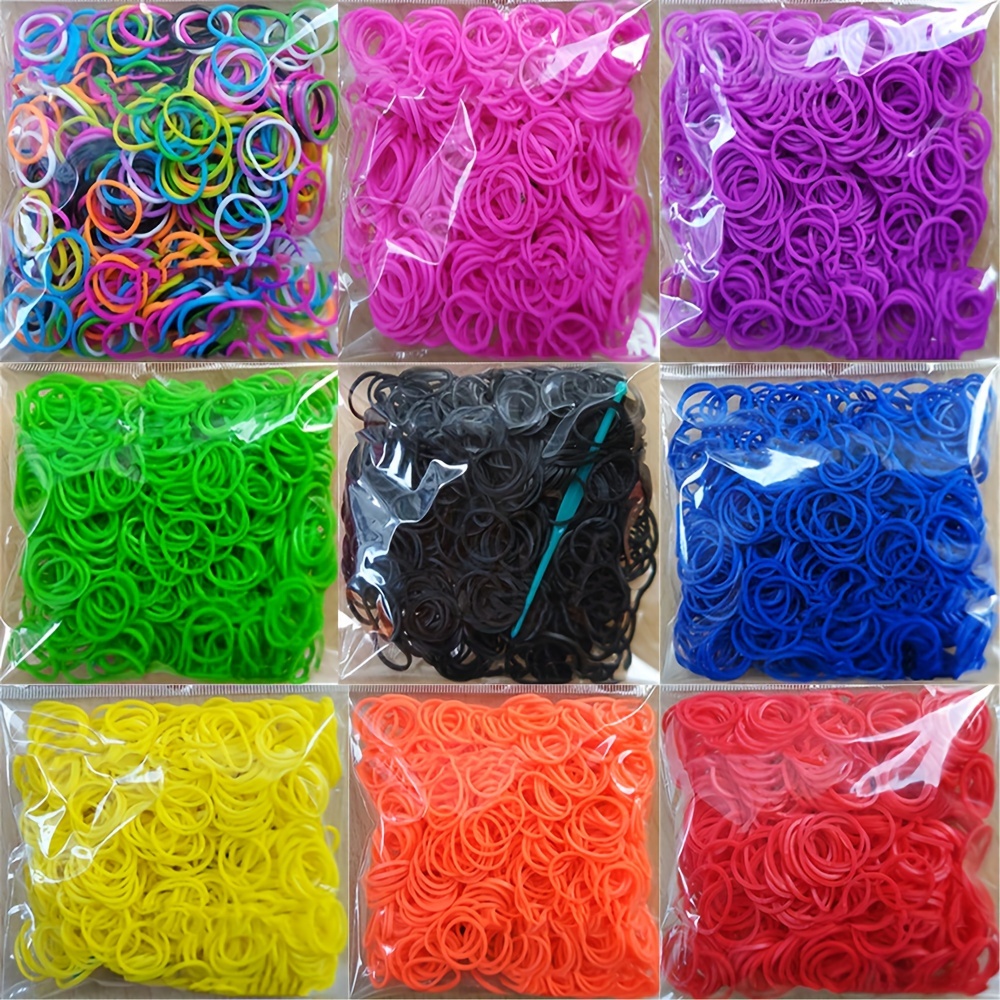 

500pcs Kit - Rainbow Synthetic Rubber Jewelry Making Supplies, Diy Bracelet Craft Set, Style Bracelet Necklace Weaving Tools, Creative Handmade Party Gifts