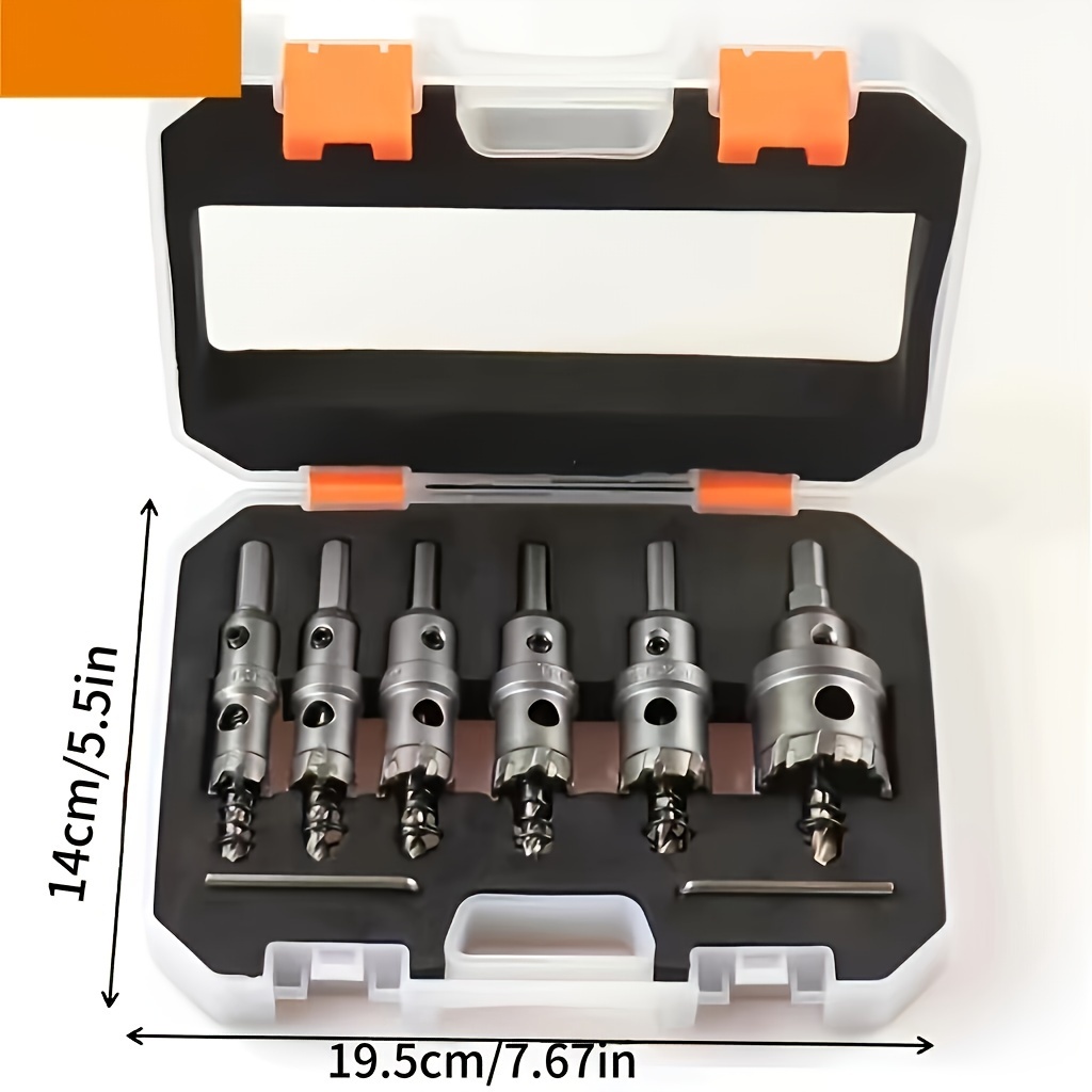 8pcs tct forets à pointe en carbure de tungstène pour métaux durs boîtier en aluminium acier inoxydable, matériau en acier, street-motor-scooters détails 2