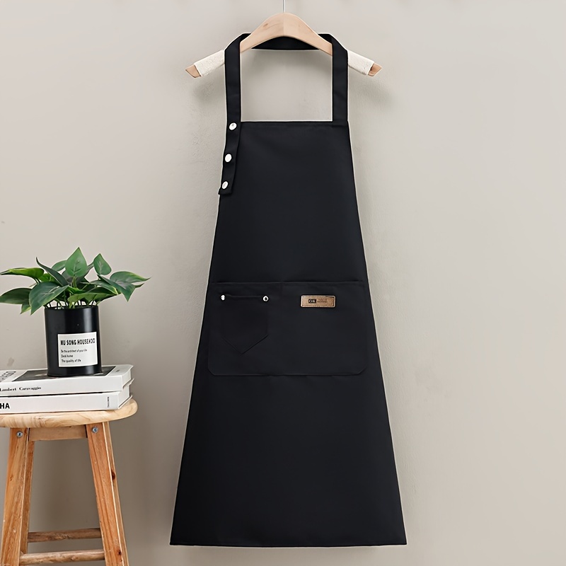 Image of Durable Build, Adjustable Canvas Polyester Apron With Pockets - Ideal For Butcher, Chef, Baking, Bbq - Internal Use, No Battery Required, Bbq Apron|stylish Apron|durable Kitchen