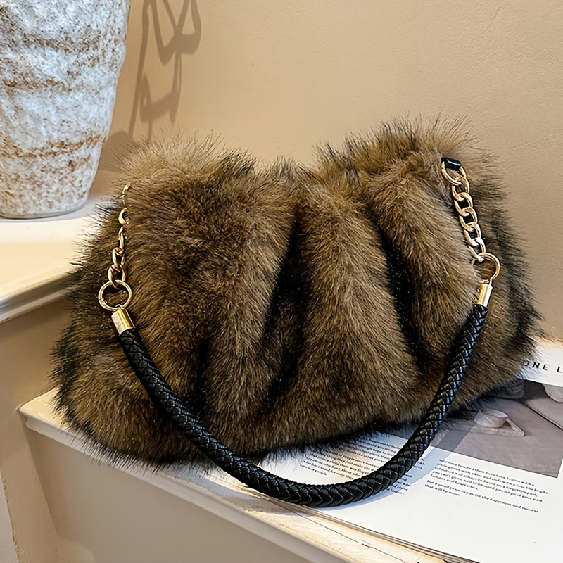 TEMU Sac à bandoulière tendance pour femmes, sac à main au design , grand sac , article de voyage automne/hiver, bandoulière fixe, peut contenir du ,