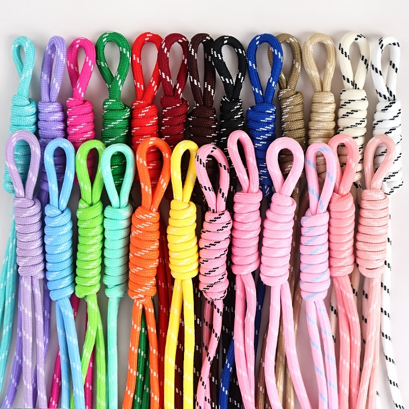 30pcs Colorful Nylon Rope Diy Craft Kit, Suitable For Keychains, Backpack Charms, And Weaving – Handmade Loop Materials For Keychains, Gift Making, And Activity Supplies