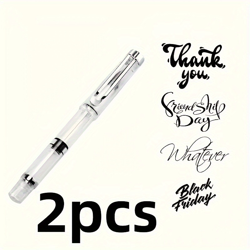 2/4pcs Pen Calligraphy Brush Pens, For Hand Lettering, Art Drawing, Sketching, Scrapbooking, Journaling -for Professional Artistic Use.