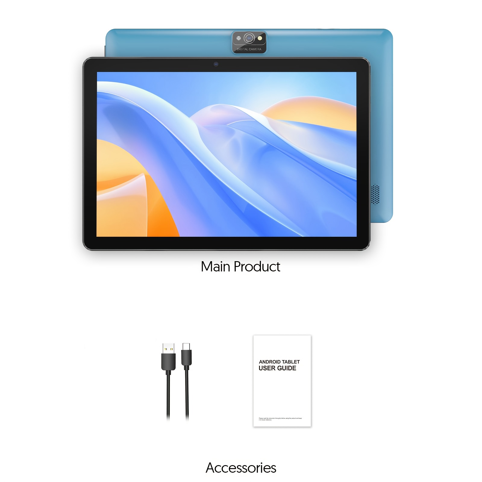 10 Inch Android 15 Tablet, 12 (3+9) GB RAM, 64GB ROM+1TB Uitbreidbaar Geheugen, 1280 * 800IPS, 2.0MP+8.0MP, 6000mAh Batterij, Meerdere Combinaties (tablet/tablet+toetsenbord Set) Upgrade Systeem, Efficiënte Productiviteit, Technologie Liefhebbers, Hoge Kosteneffectiviteit