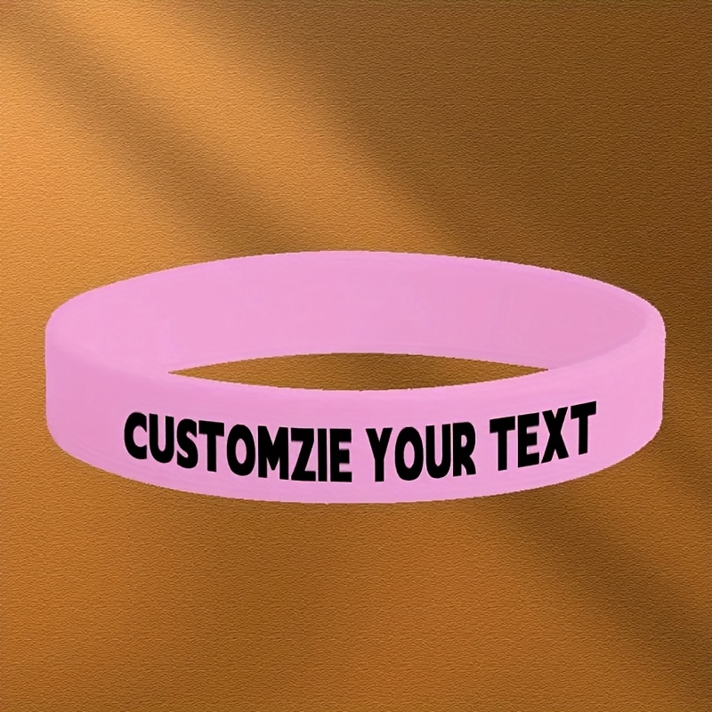 TEMU 14pcs Custom -the-dark Silicone Bracelet Bulk | Personalized Wristbands For Men And Women | Stretchable, Durable, Waterproof | Perfect For