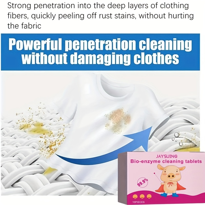   bio enzyme cleaning tablets powerful stain removal for clothes non toxic safe for hands details 1