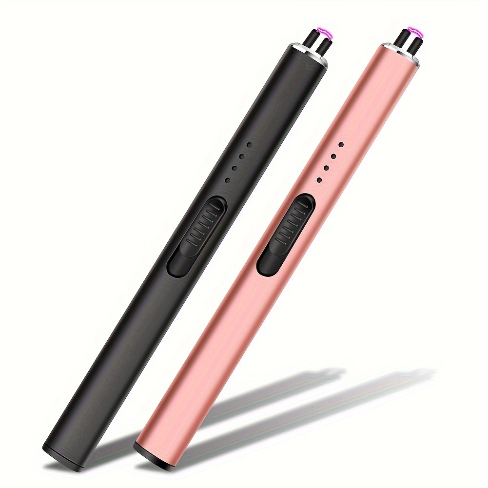 TEMU 2 Pack Electric Rechargeable Lighter Candle Lighter Long Lighter For Candles Electronic Windproof Lighter