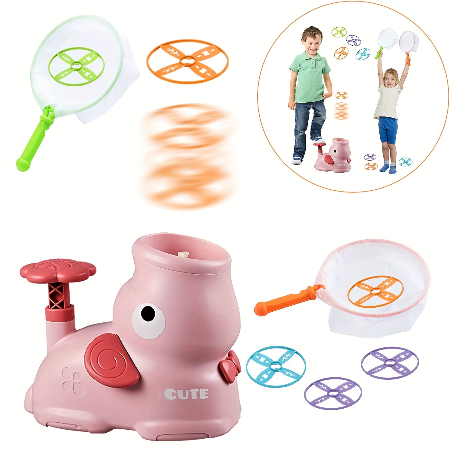 Outdoor Toys for Kids Ages 4-8 Outside Elephant Flying Disc Launcher  Spinner Catch Yard Games for Kids Ages 8-12 Birthday Gifts for 3 4 5 6 7 8  9 10 11 Year Old Boys Toddlers price in UAE, Noon UAE