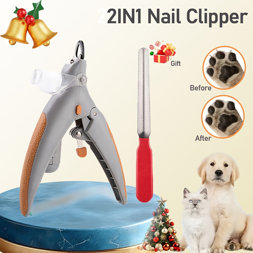 

Led Nail Clipper For Cats And Dogs, 5x Magnification Nail Trimmer, Used As A Nail Clip, , Steel Knife, Christmas Gift For Pets, Without Battery