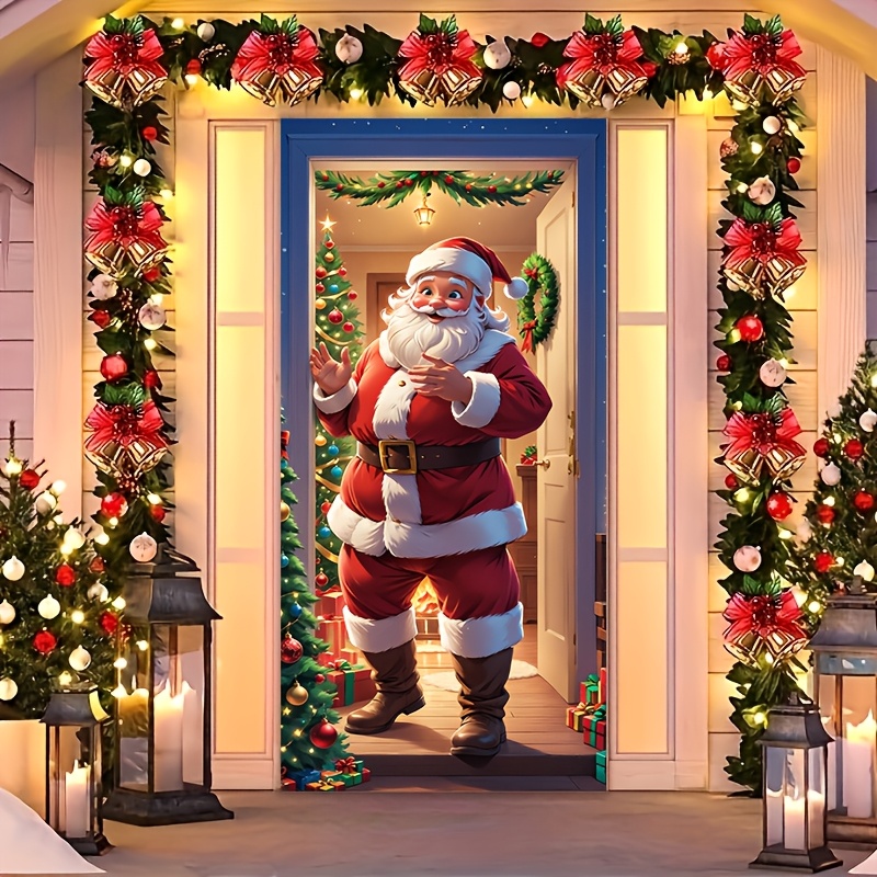 

Christmas Door Banner - 35x79" High- Nylon, & Remove, Stain-resistant - Decor & Party