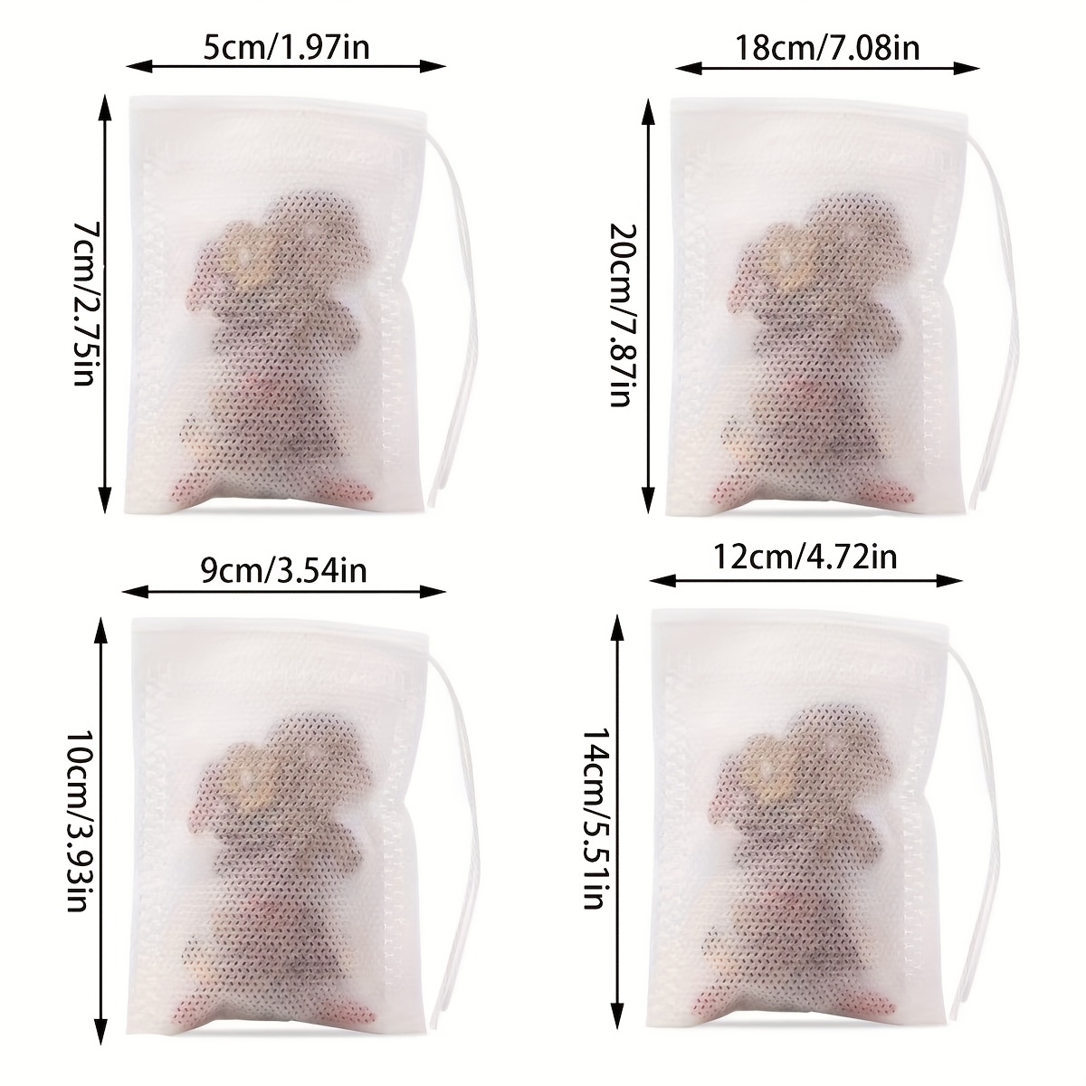 10 100 200pcs drawstring non woven fabric disposable tea bags multi purpose for medicinal   coffee filtration and tea brewing Product details 2
