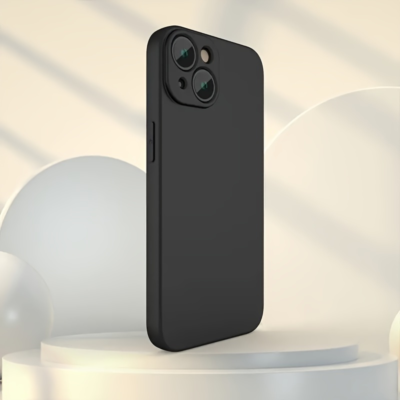 A Completely Black Protective Phone Case That Fits Various iPhone Models Including The iPhone 15 Series, 14 Series, 13 Series, 12 Series, 11 Series, And Older Models Like XSMAX, XR, And XS.