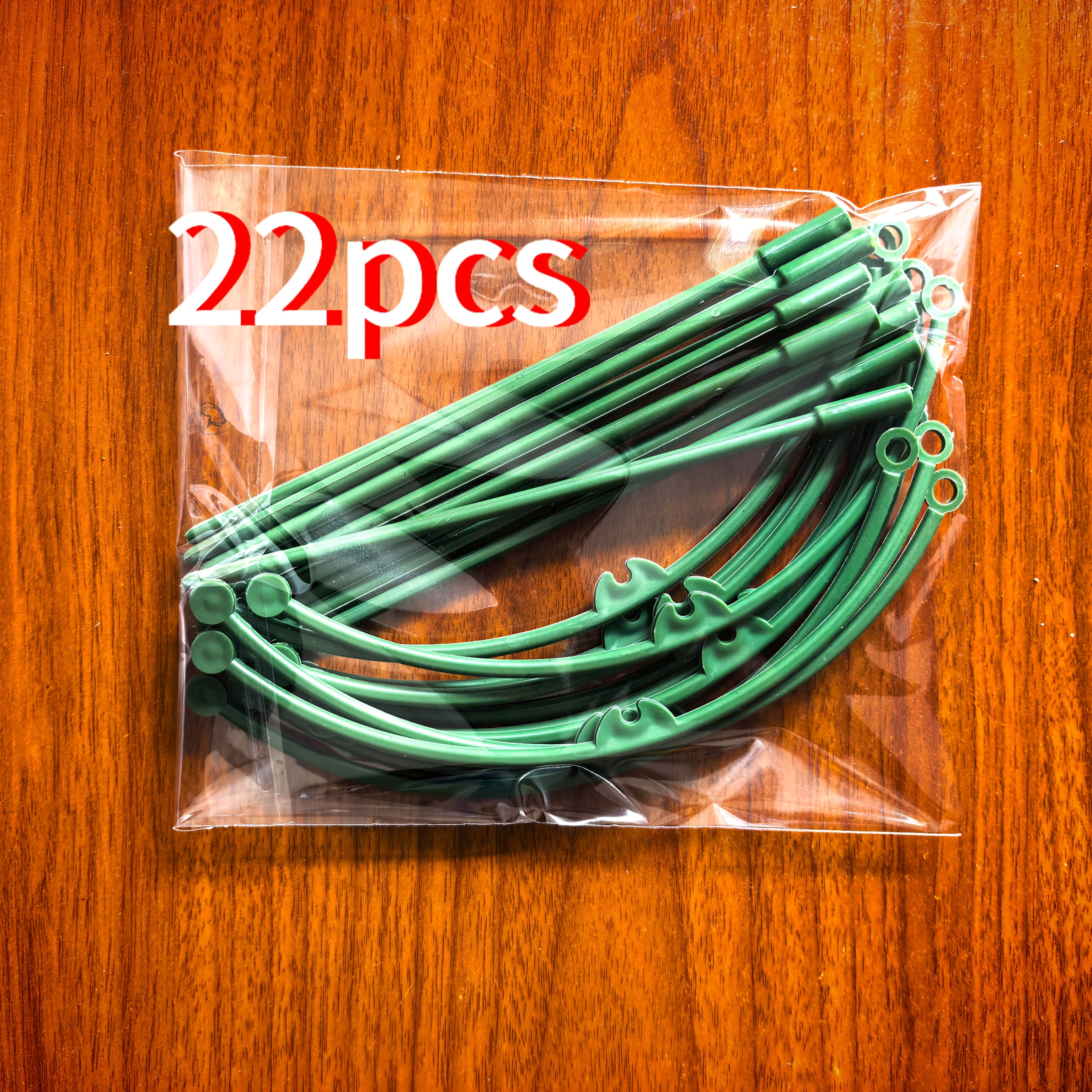 TEMU 22pcs Plant Support Stakes, Stackable Plastic Plant Stakes, Compact And Practical For Storage, Suitable For Indoor And Outdoor Climbing Plants,