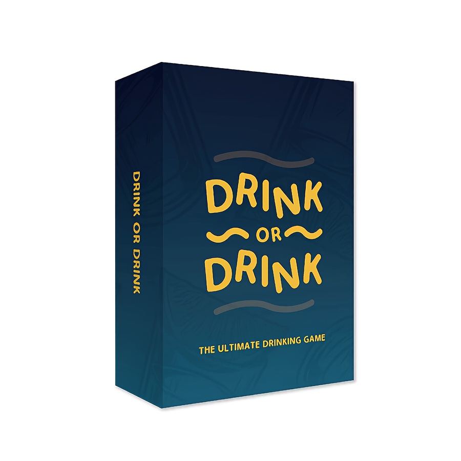 Image of Drink Or Drink Adult Party Game, Drinking Card Game For 2-8 Players, Group Game For Home Party, Bar Night And Travel