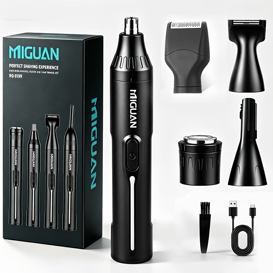 Set/ Set Professional Grooming Kit & Single Trimmer , Usb Rechargeable Nose & Ear Hair Trimmer, Beard And Eyebrow Trimmer, Men's Personal Care Tools