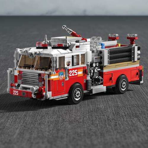 1000 pcs building rescue fire truck model high difficulty assembly reproduction detailed simulation desk ornament living room decoration toy holiday gift