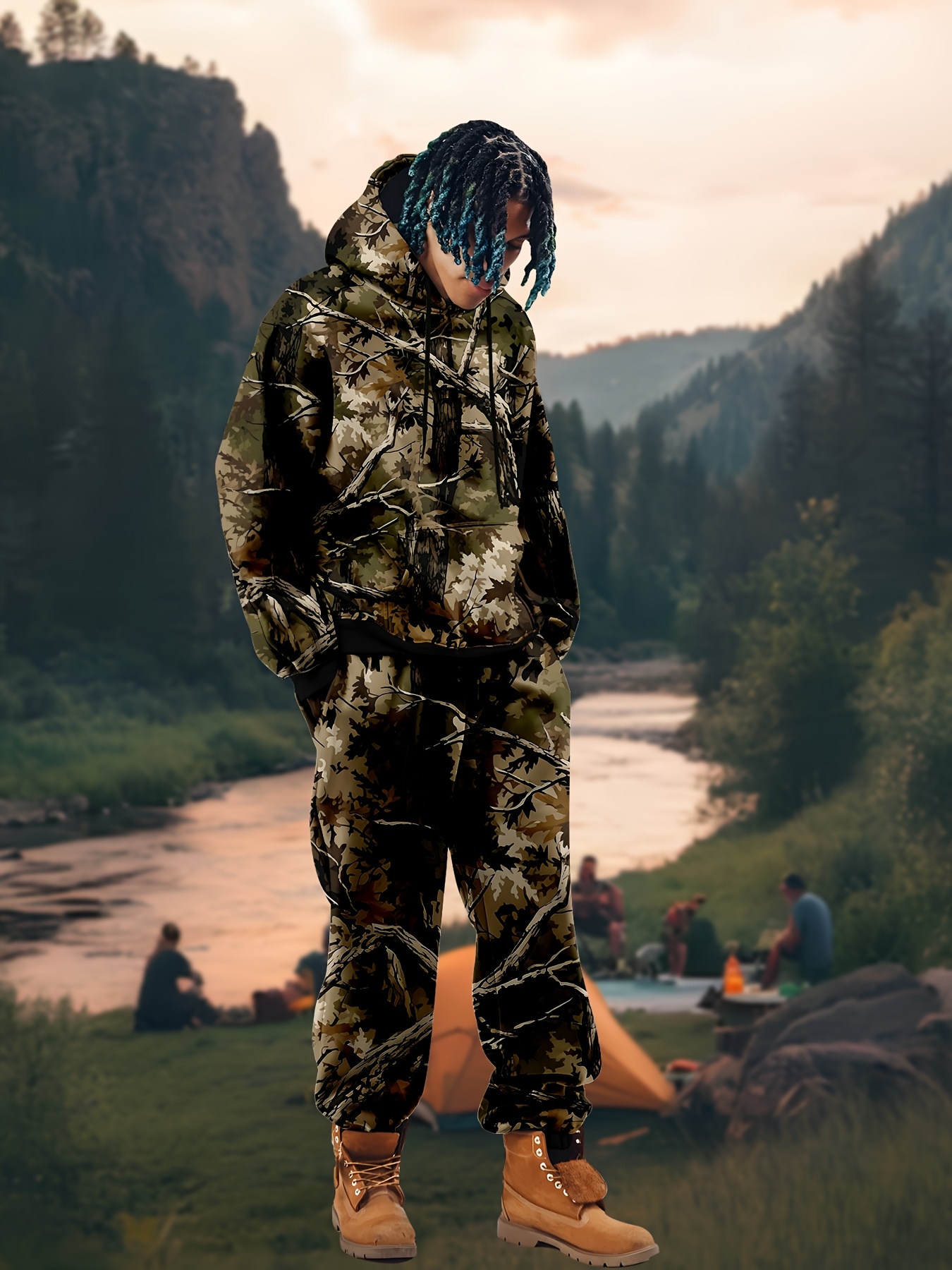 Buy Juicy Couture Girls Overhead Hoodie And Wide Leg Joggers Tracksuit