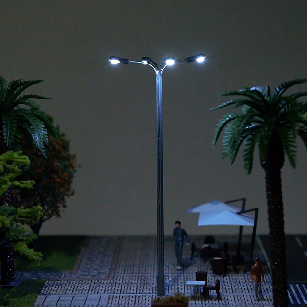 LQS05 10pcs Model Railway Z N Scale 1:160 Single LED Lamp Street Light 3.6cm eBa