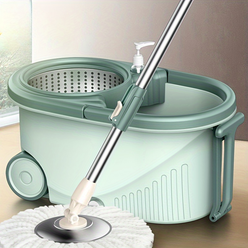 

A Set Of Mops, Rotary Mops And Bucket Sets, No-wash Mops, Dry And Wet Two, Wash , Option For All Of Floors